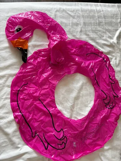 Boxing Mouth Guard, Tape & Inflatable Flamingo – 3 Items