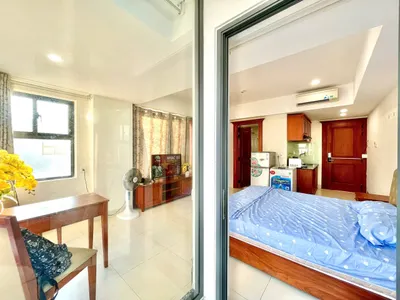 Studio Apartment for Rent on Hùng Vương Street, Nha Trang – Fully Furnished, 7th Floor – 10M VND/Month
