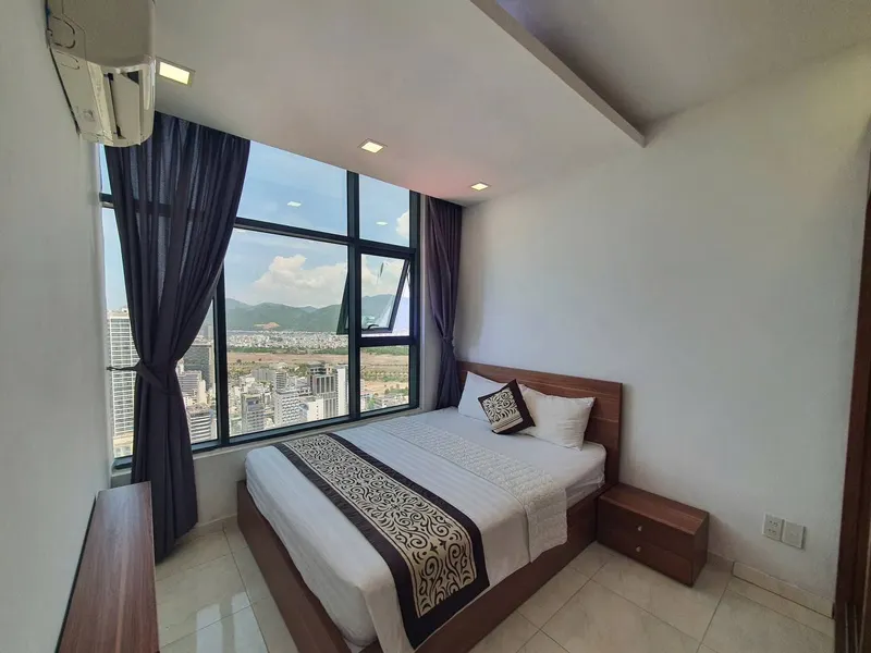 Căn hộ 2 phòng ngủ ở Muong Thanh, Nha Trang – Nhìn ra biển, Tầng 45 – 15 triệu ₫/tháng — 5/8