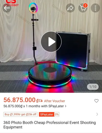 360° Rotating Platform – 100cm Diameter, New, Unused