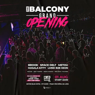 The Balcony Rooftop – Grand Opening Party – August 1