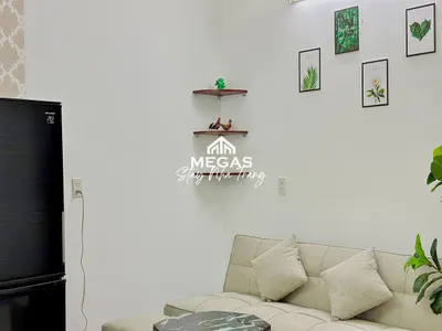 Căn hộ 1 phòng ngủ được trang bị đầy đủ – 45m², truy cập bằng dấu vân tay, bảo vệ 24/7 – 6,5 triệu VND/tháng