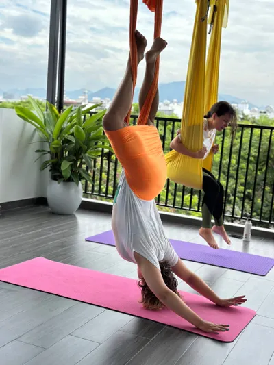 Anti-Gravity Yoga Classes – Hammock Yoga in Nha Trang