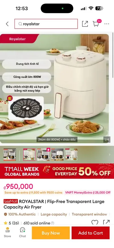 Bundle: Air Fryer, Scales, Iron, Laptop Stand, Massager, Mirror, Darsonval