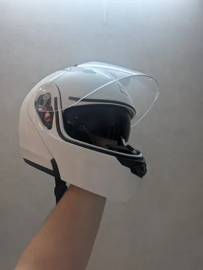 Two Royal M179 Modular Motorcycle Helmets – Brand New – L & XXL – White