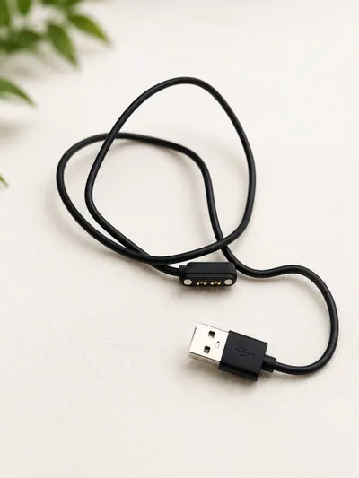 유선 라펠 마이크 3.5mm + 모니터링 헤드폰 및 마그네틱 USB 케이블 번들