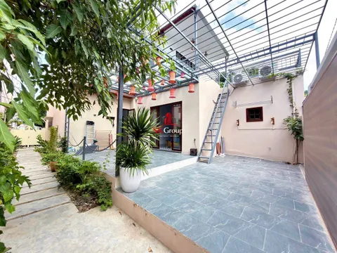 河内北部租赁5卧室花园别墅 – 150 m²，家具齐全