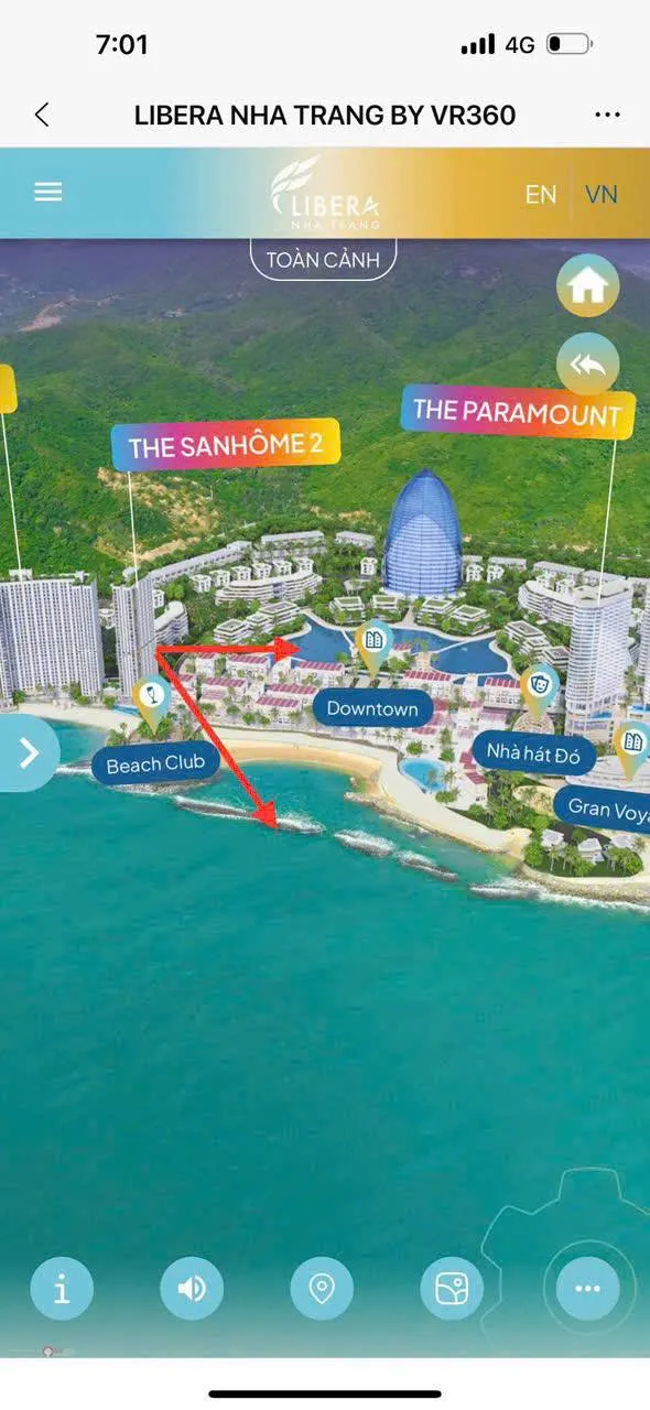 Chuyển nhượng căn hộ The SanHome – Libera Nha Trang – S2.0X.04 – 2,2 tỷ VND — 2/3