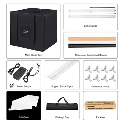 Puluz 라이트 박스 80×80×80 cm – 완벽한 상태