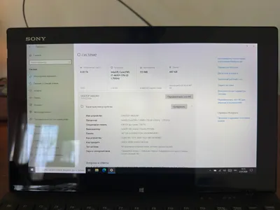 Планшет Sony vaio SVT11 на Windows 10