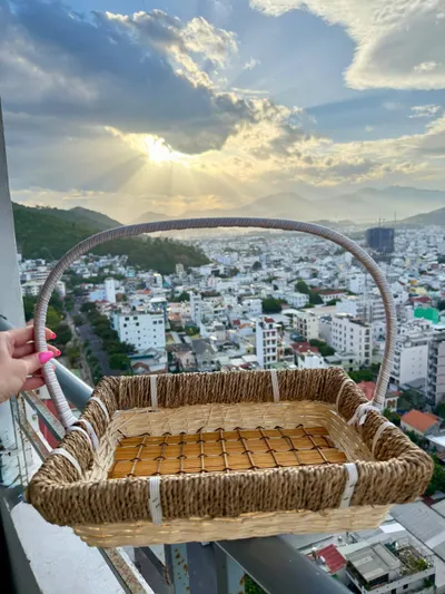 Giỏ Trang Trí Thắt Bện - 38×30 cm, 6 chiếc