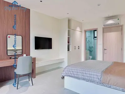 岘港市福海区1卧室公寓出租 – 全配家具，1450万越南盾/月，60平米，阳台