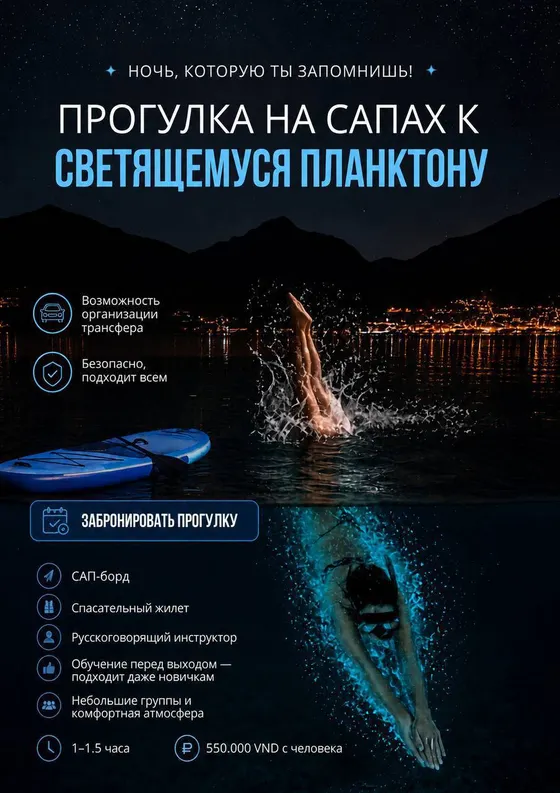 Glowing Plankton and Night SUP Tour with Stars