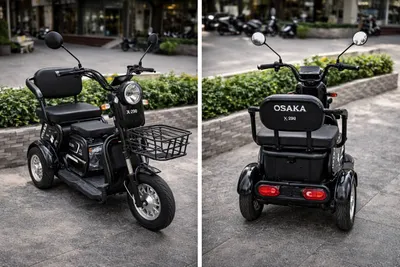 OSAKA X-290 Electric Scooter – 3-Wheel, No License Required – 9,000,000 VND