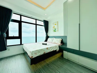 Oceanus 단지 2베드룸 아파트 임대 – 냐짱 북부, 월 22M VND, 해변 전망, 완전 가구완비