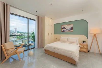 Nha Trang中心单室公寓出租 – 海景和河景 – 14百万越南盾/月