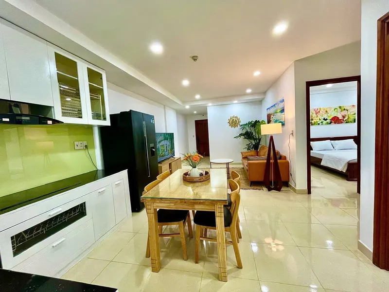 Cho thuê căn hộ 2 phòng ngủ tại Phước Hải, Nha Trang – 12 triệu VND/tháng từ 25 tháng 8 — 5/6