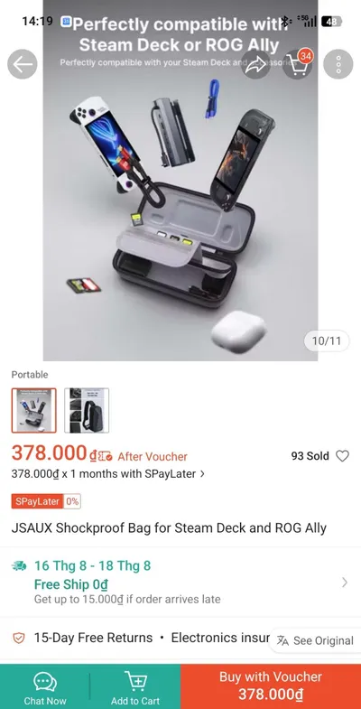 Steam Deck LCD 512GB + топовый чехол JSAUX