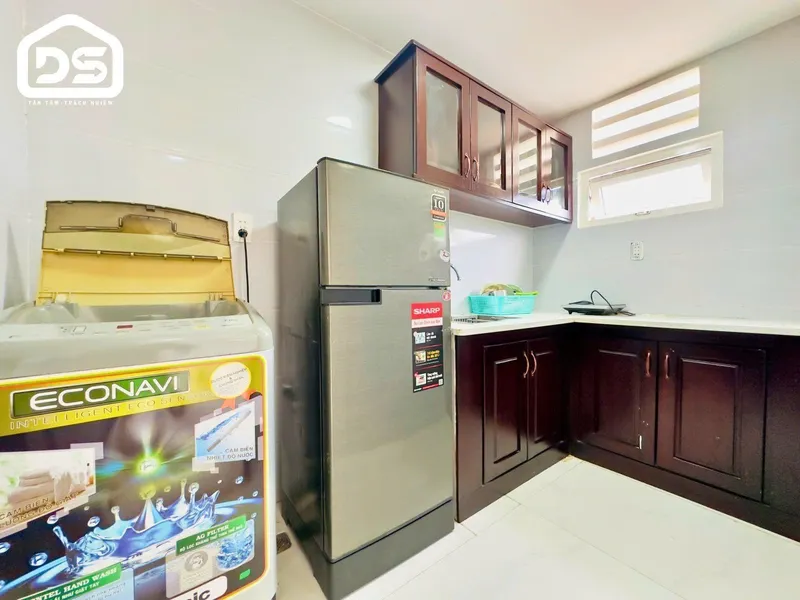 Căn hộ 1 phòng ngủ – 40 m², đầy đủ nội thất, máy giặt – Nguyễn Tri Phương – 6,5 triệu VND/tháng — 3/5