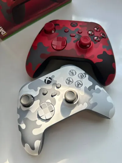 정품 Xbox Wireless Controller – Arctic Camo 및 Red Camo – 정품 박스