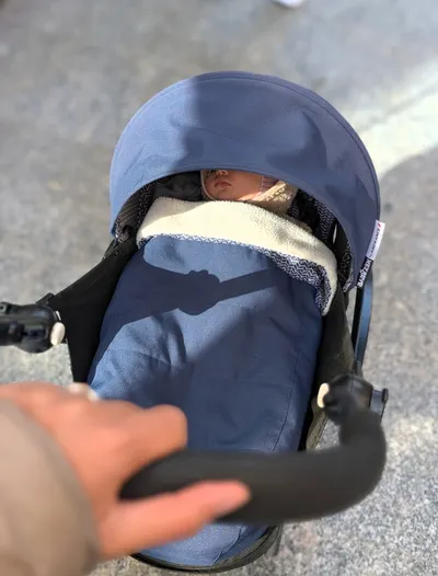 Текстильный комплект Babyzen YOYO 0+ – Air France (голубой) – Люлька для новорожденного – 2 700 000 VND