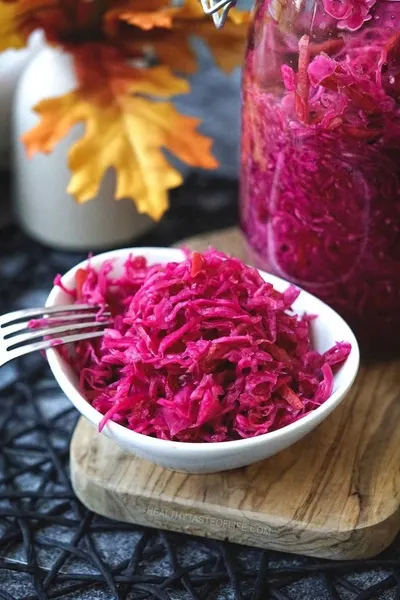 Live Food: Fermented Buckwheat Bread & Cabbage — 2/2