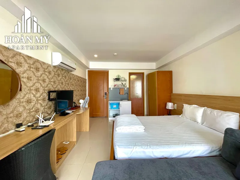 Furnished studio for rent, Hùng Vương street — 3/7