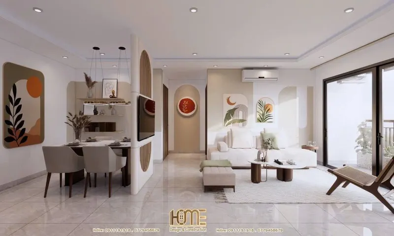 2-bedroom apartment for rent, HUD Phuoc Long, 65 m² — 2/5
