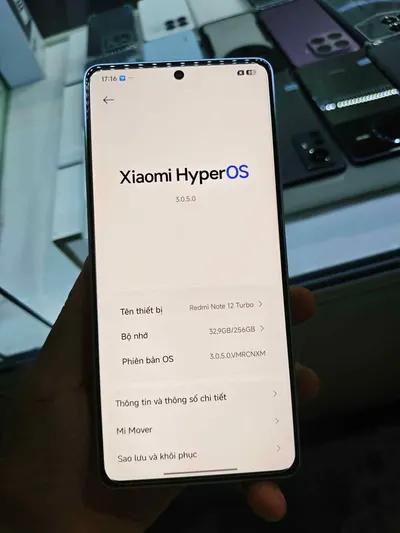 Redmi Note 12 Turbo 12/256GB, 4.15M VND — 8/9