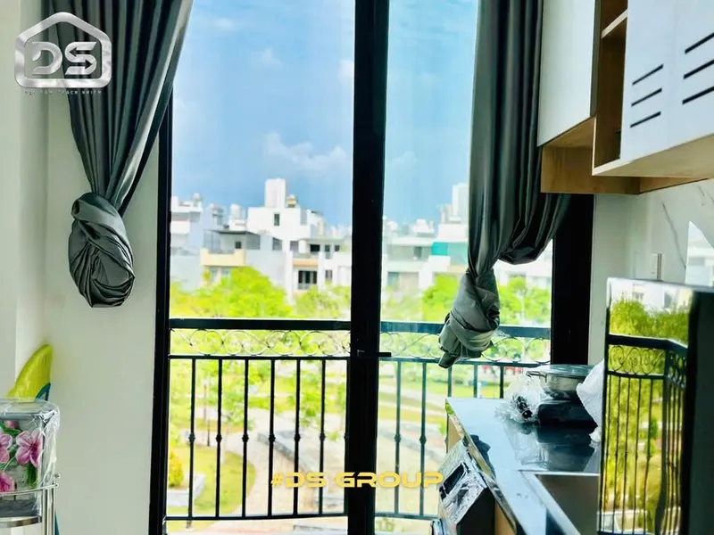 Ha Quang 2 一居室带家具公寓，公园景观，每月 1050 万越南盾 — 6/9