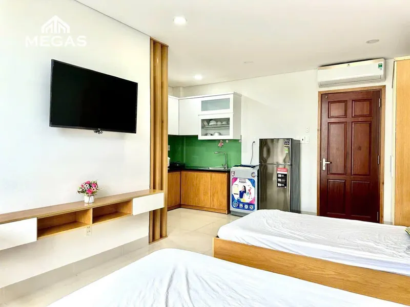 Fully furnished studio near ACC Vuon Xoai, city centre, 7M VND/month — 3/5