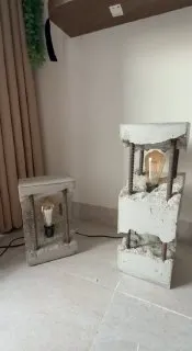 Handmade concrete lamps for sale — 3/4