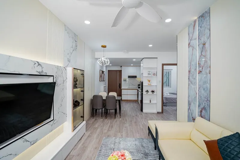 바다 전망 2침실 아파트 임대, Oceanus Muong Thanh Vien Trieu, 월 1,600만 VND — 10/10