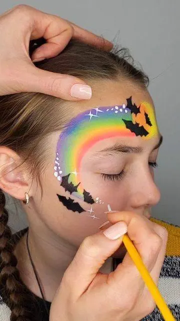 Halloween face painting in Nha Trang