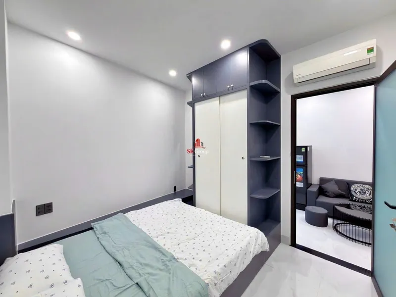1-bedroom furnished apartment, Doan Tran Nghiep alley 84, 9.5M VND/month — 6/7