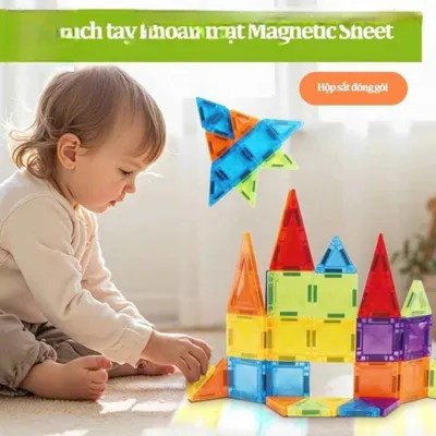 Light-up magnets 42-piece tin set — 3/6