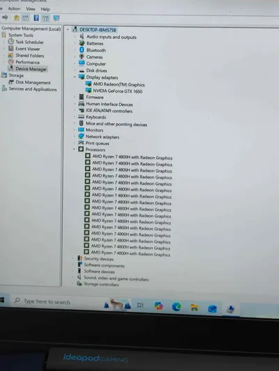 Lenovo IdeaPad Gaming laptop, Ryzen 7 4800H, GTX 1650 — 5/5