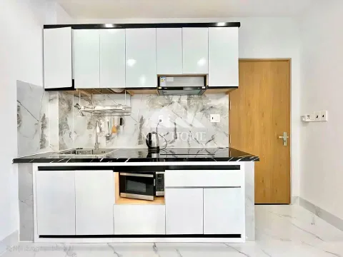 2-bedroom furnished apartment with 3 balconies in Phuoc Hai, 17.5M VND/month