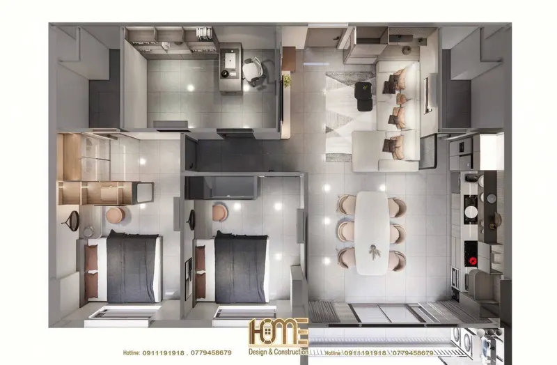 3-Bedroom Corner Apartment in CCU01 Phước Long – 19M VND/month