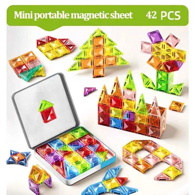 Light-up magnets 42-piece tin set — 2/6