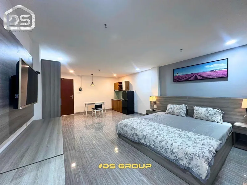 35 m² furnished apartment on Van Don, city centre, 8M VND/month — 3/5