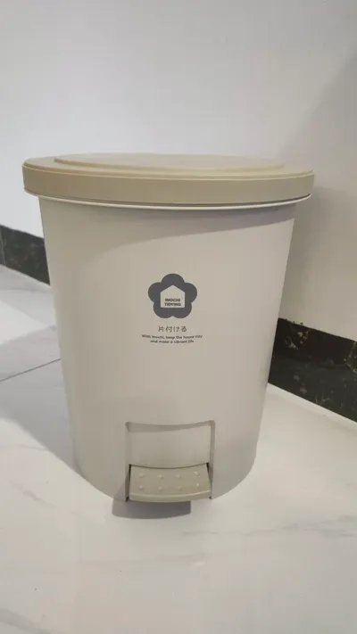 Household items bundle for sale: laundry basket, mop, rice cooker, yoga mat, bin — 6/6