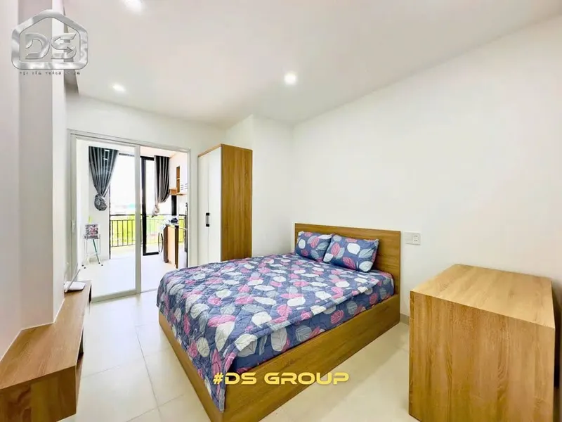 Ha Quang 2 一居室带家具公寓，公园景观，每月 1050 万越南盾 — 2/9