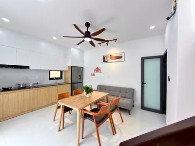 Brand-new single-storey house for rent, 200 m from Chan Fu beach and market, 16M VND/month — 3/9