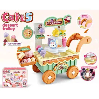 Ice cream cart toy set, 220,000 VND (with battery)