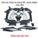 Large black wave motorbike body cover set for sale