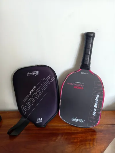 Two pickleball paddles for sale (JOOLA and Amoswiz)