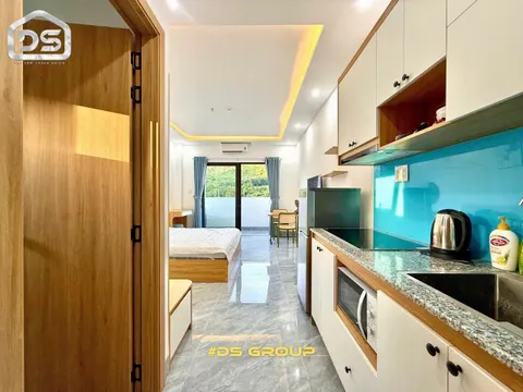 35 m² furnished apartment for rent on Bùi Huy Bích beach, north Nha Trang, 12.5M VND/month