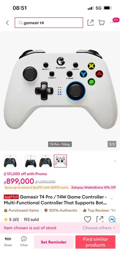 2 Gaming Gamepads – GameSir T4 Pro & TS102 Bluetooth – 700K VND Total — 2/2