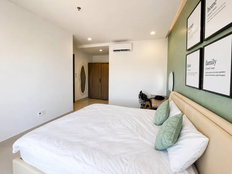 2-bedroom furnished apartment for rent, CT9 Vinh Diem Trung — 4/7